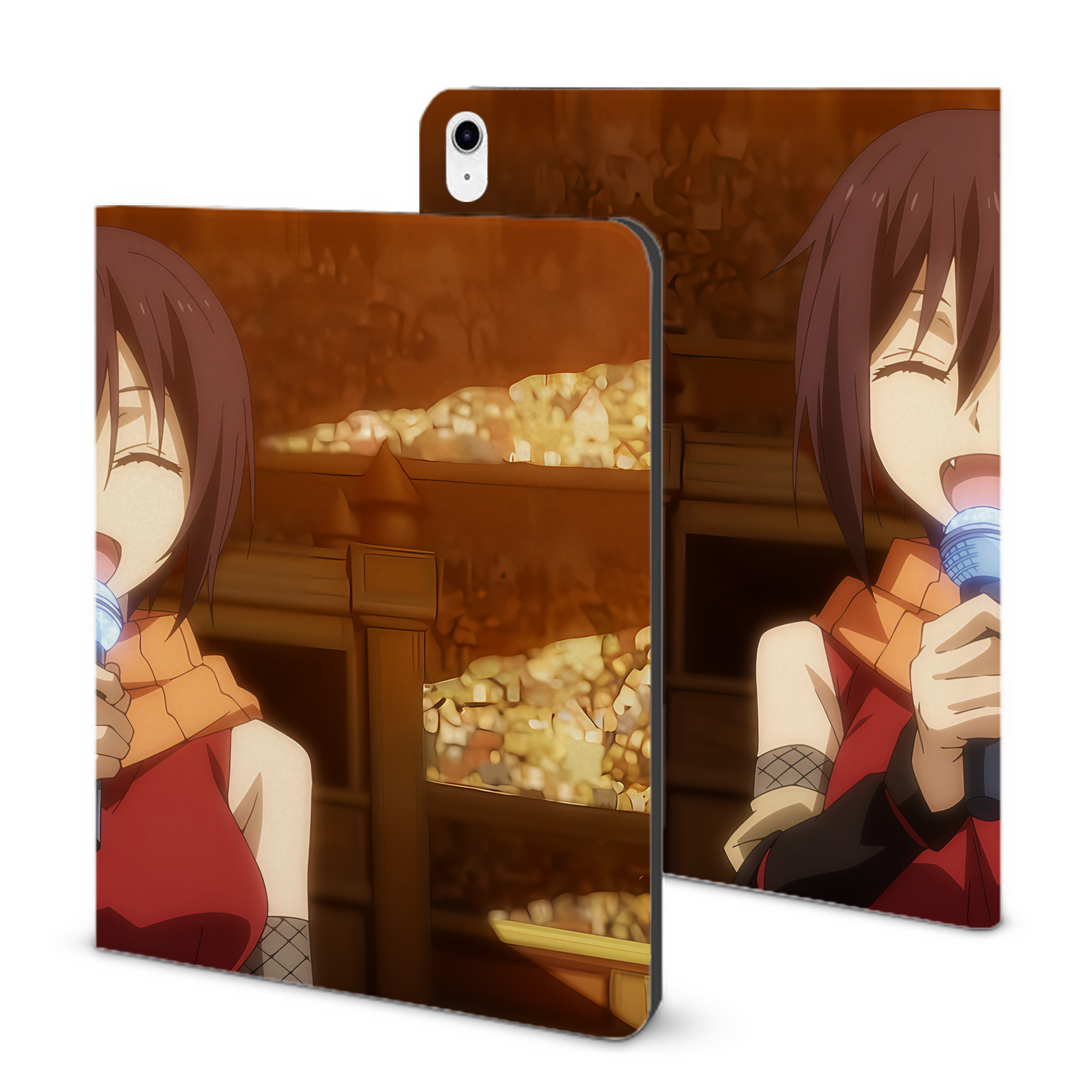 （画像用） 転スラ Regarding Reincarnated to Slime IPad ケース ブック型 PUレザー TPU 耐衝撃 軽量 薄型 ペン収納なし 全面保護 IPad 各モデル対応
